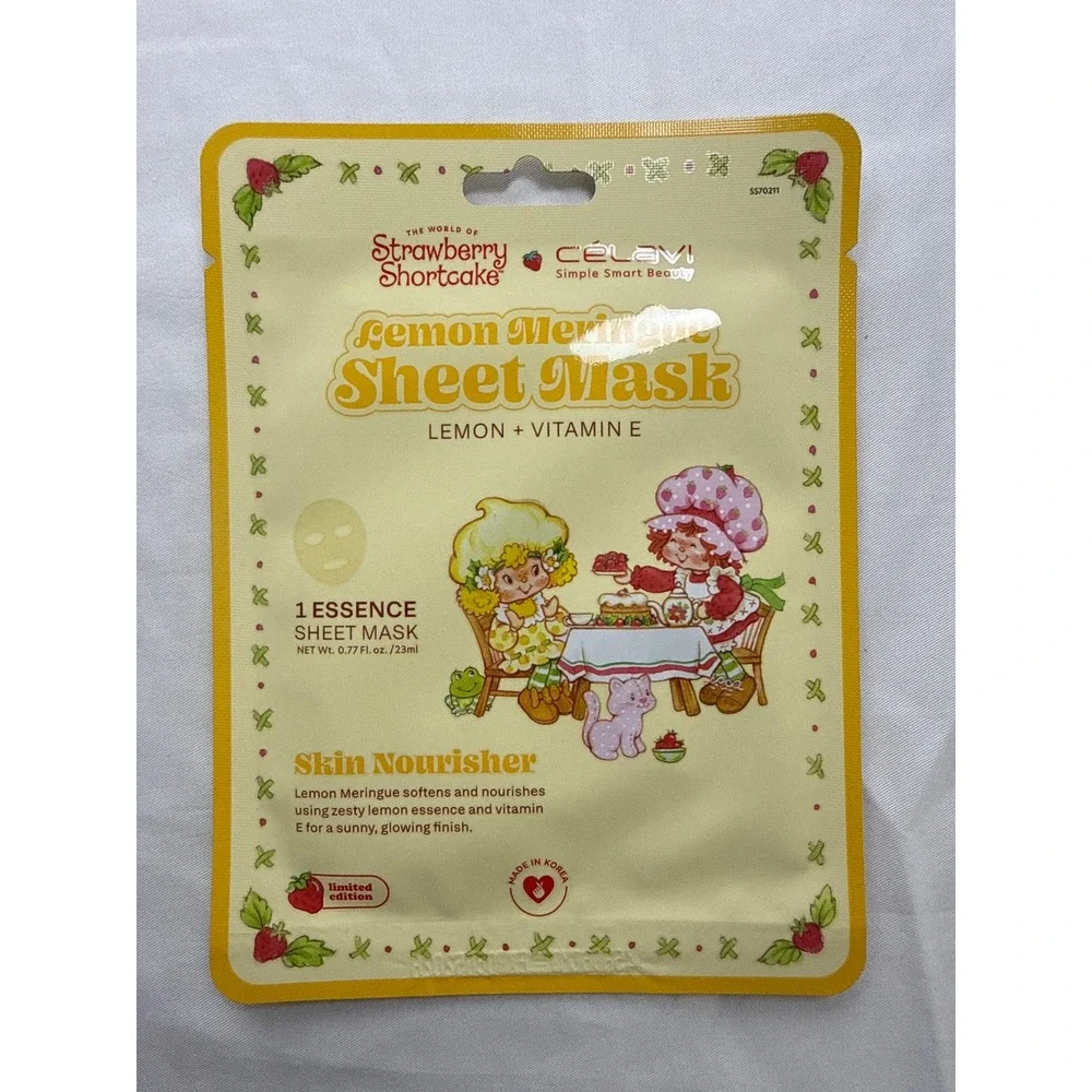 Celavi With Strawberry Shortcake Skincare Mask Set of 5 -‎ Multicolor